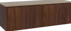 Storke Ribs badkamermeubel met Panton wastafelblad voor waskom(men)