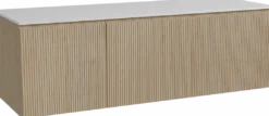 Storke Ribs badkamermeubel met Tavola wastafelblad voor waskom(men)
