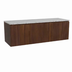 Storke Ribs badkamermeubel met Tavola wastafelblad voor waskom(men)