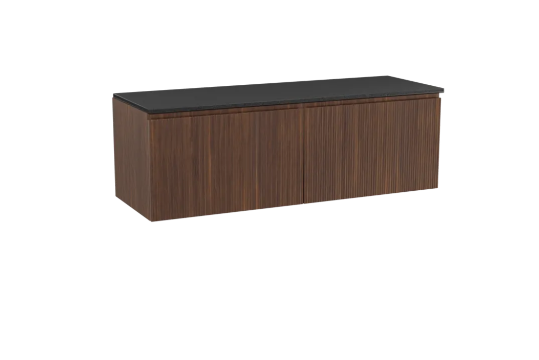 Storke Ribs badkamermeubel met Panton wastafelblad voor waskom(men)