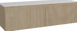 Storke Ribs badkamermeubel met Tavola wastafelblad voor waskom(men)