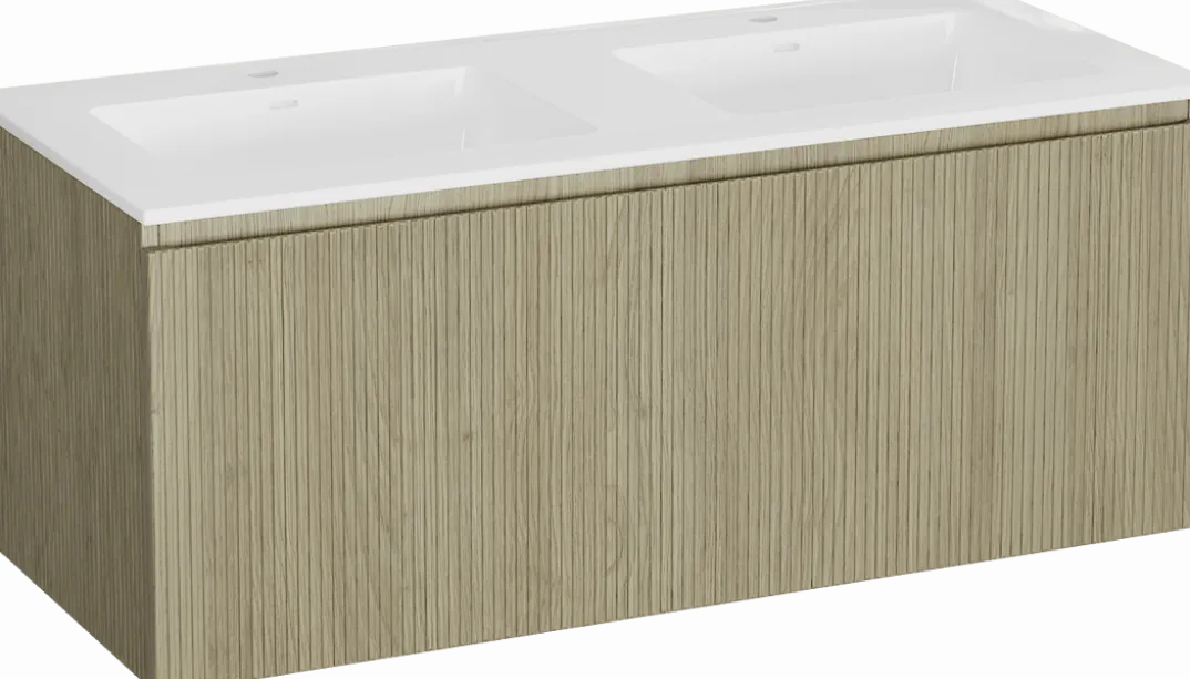Storke Ribs badkamermeubel met Bilia wastafel