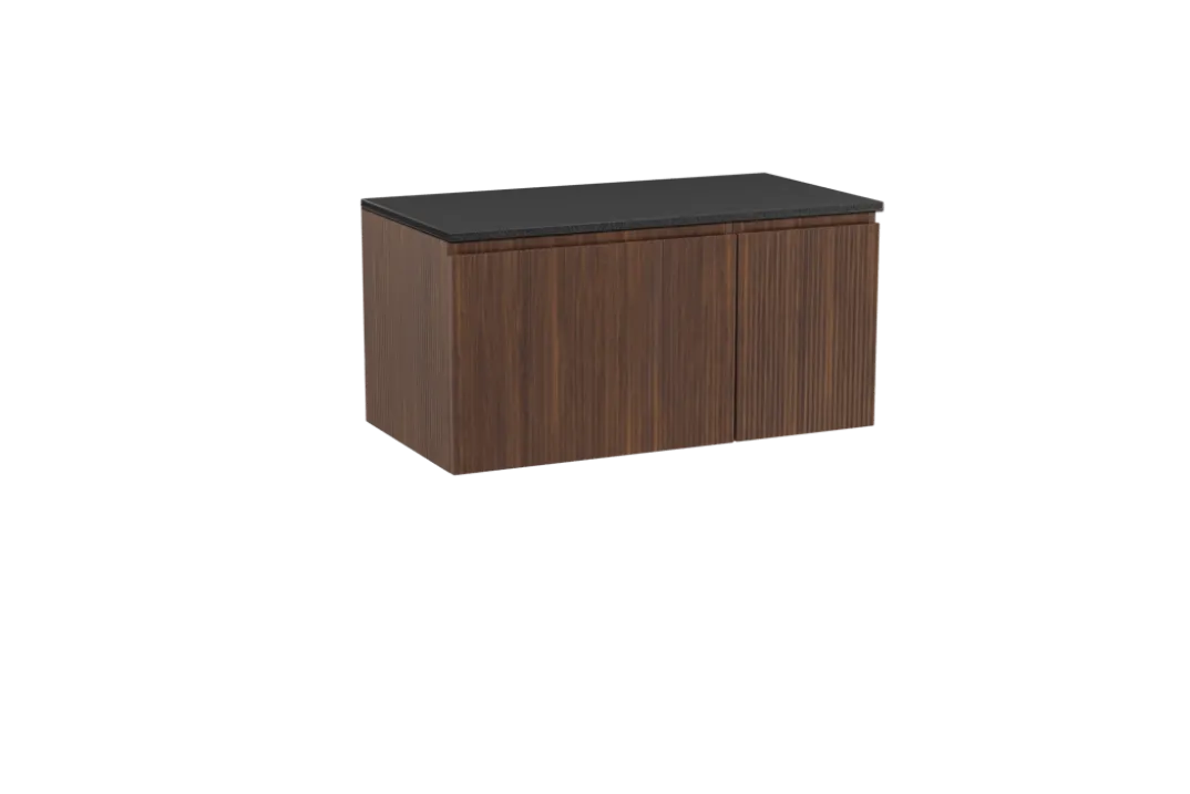Storke Ribs badkamermeubel met Panton wastafelblad voor waskom(men)