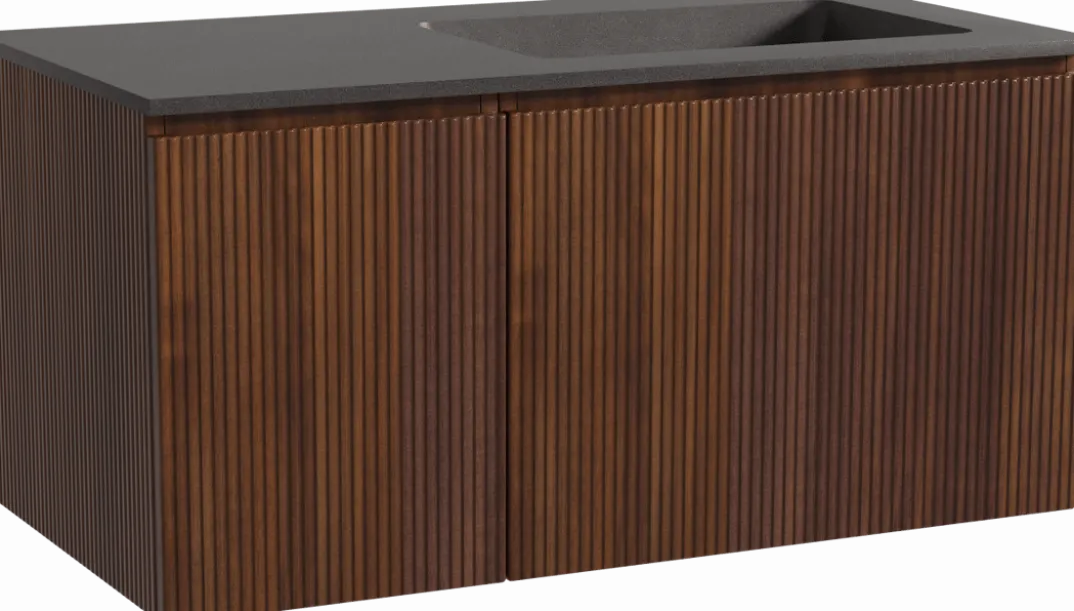 Storke Ribs badkamermeubel met Scuro wastafel