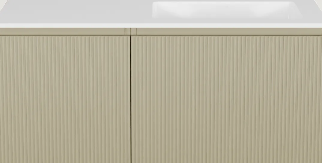 Storke Ribs badkamermeubel met Bilia wastafel