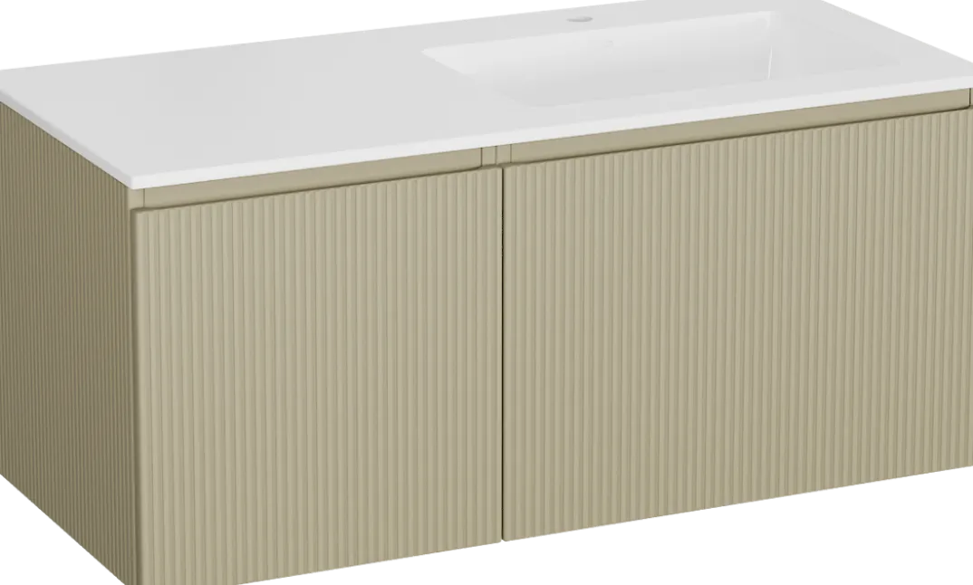 Storke Ribs badkamermeubel met Bilia wastafel