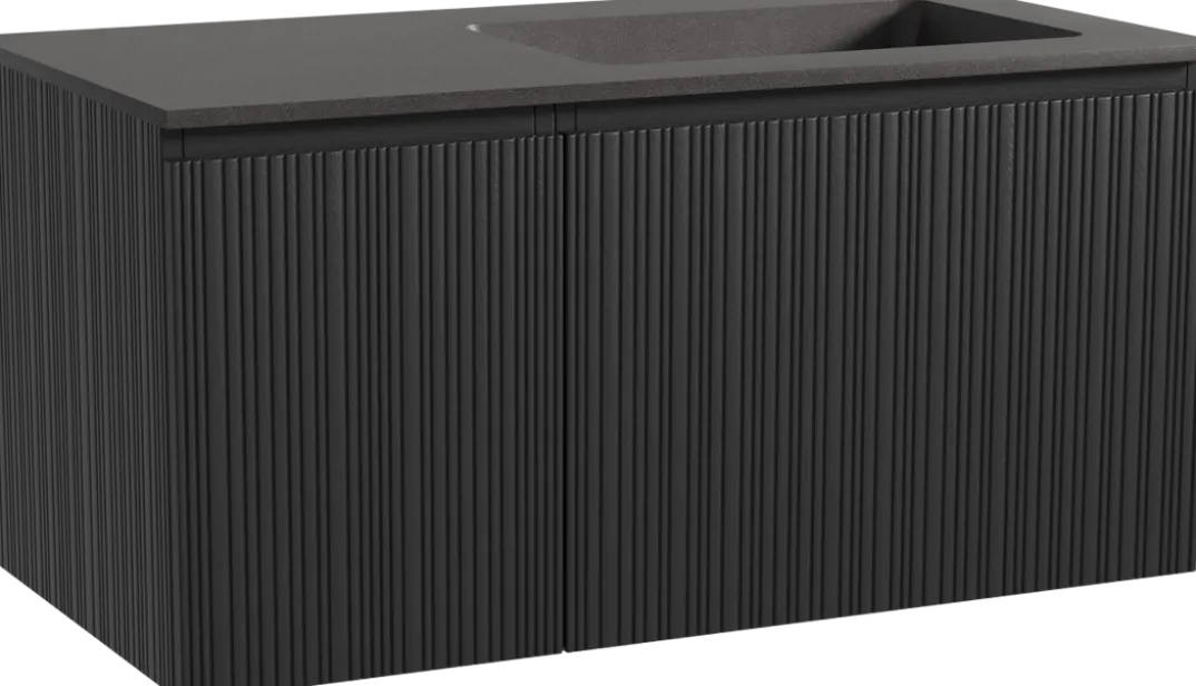 Storke Ribs badkamermeubel met Scuro wastafel