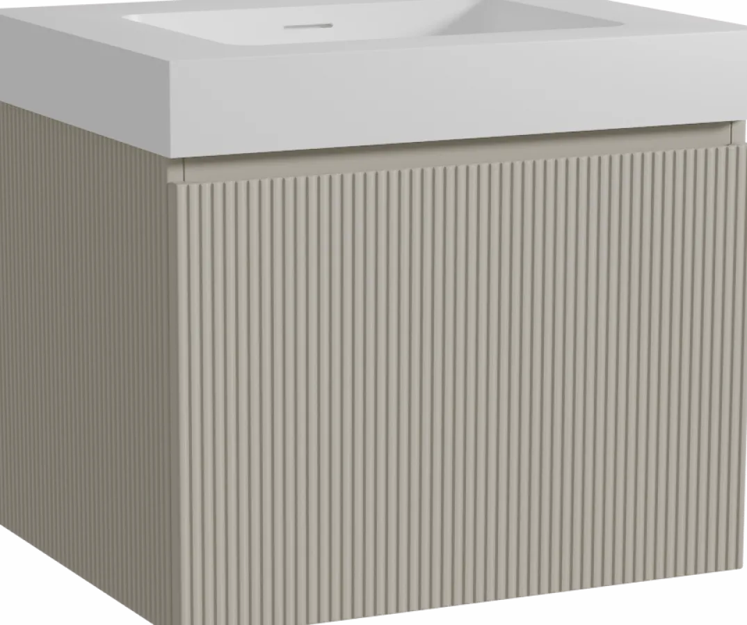 Storke Ribs badkamermeubel met Mata High wastafel