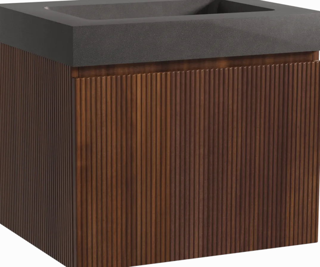 Storke Ribs badkamermeubel met Scuro High wastafel