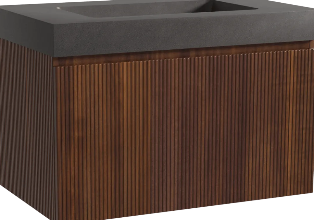 Storke Ribs badkamermeubel met Scuro High wastafel