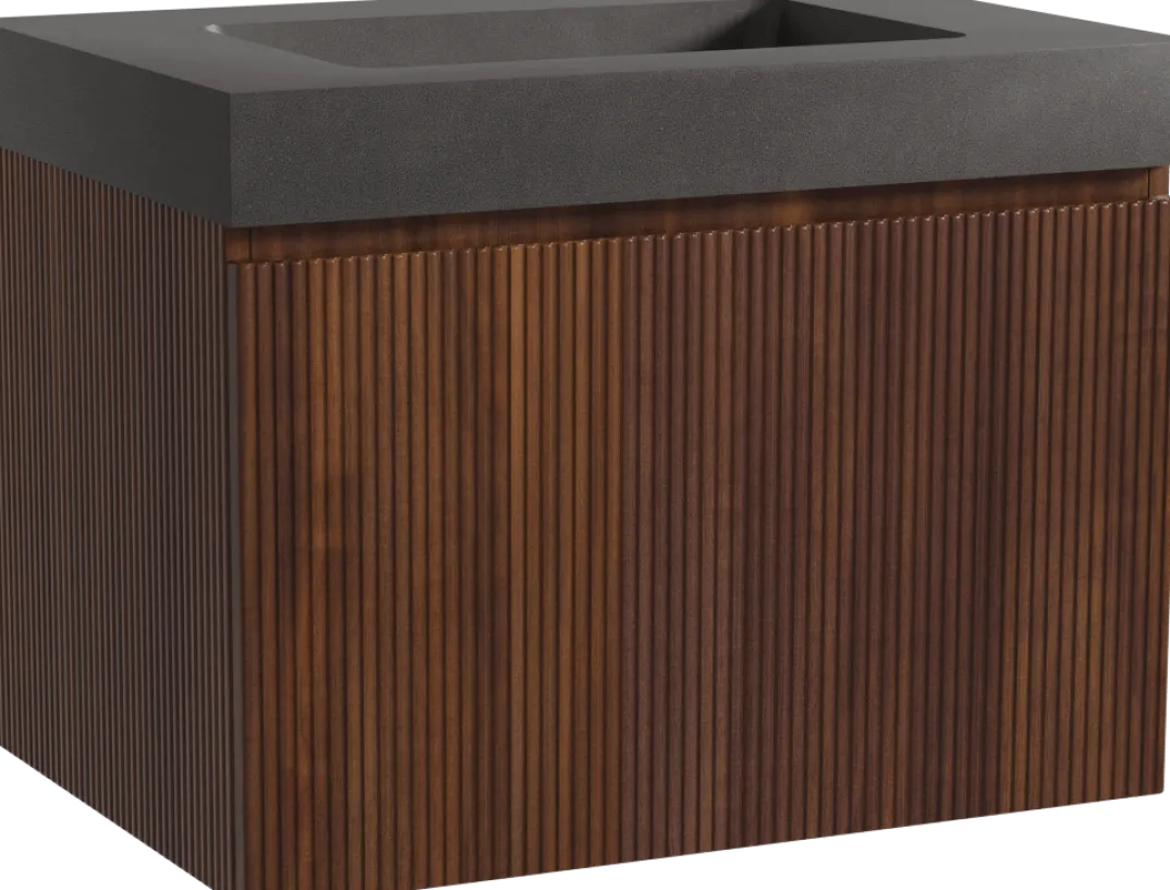 Storke Ribs badkamermeubel met Scuro High wastafel