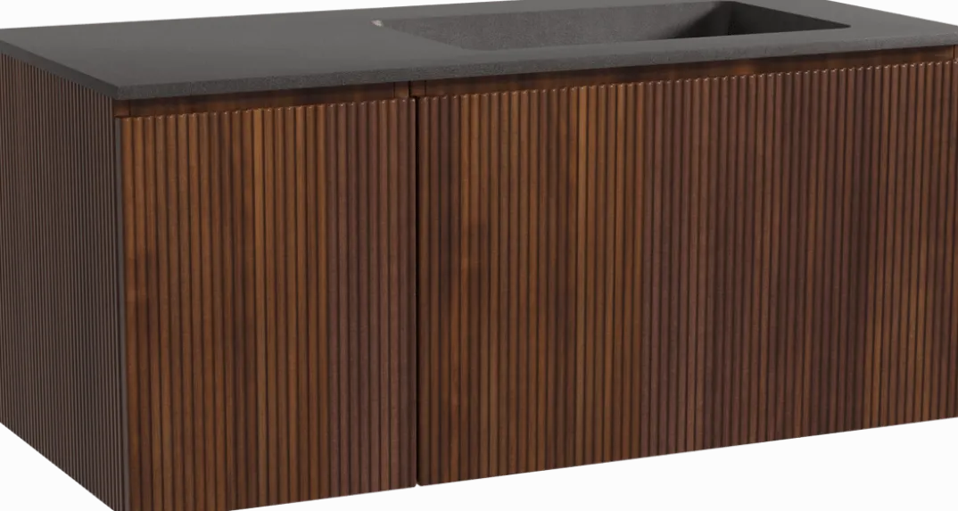 Storke Ribs badkamermeubel met Scuro wastafel