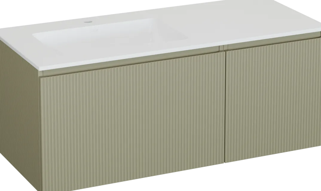 Storke Ribs badkamermeubel met Bilia wastafel