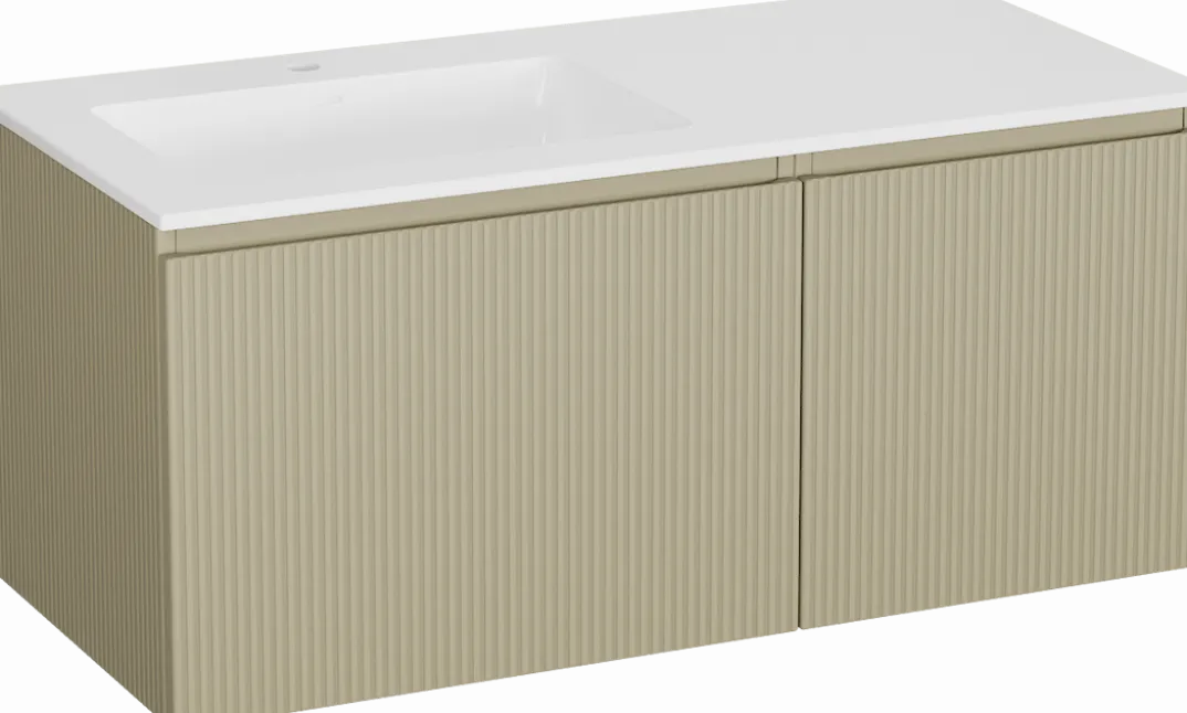 Storke Ribs badkamermeubel met Bilia wastafel