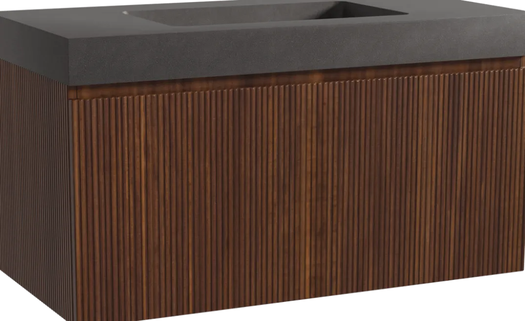 Storke Ribs badkamermeubel met Scuro High wastafel