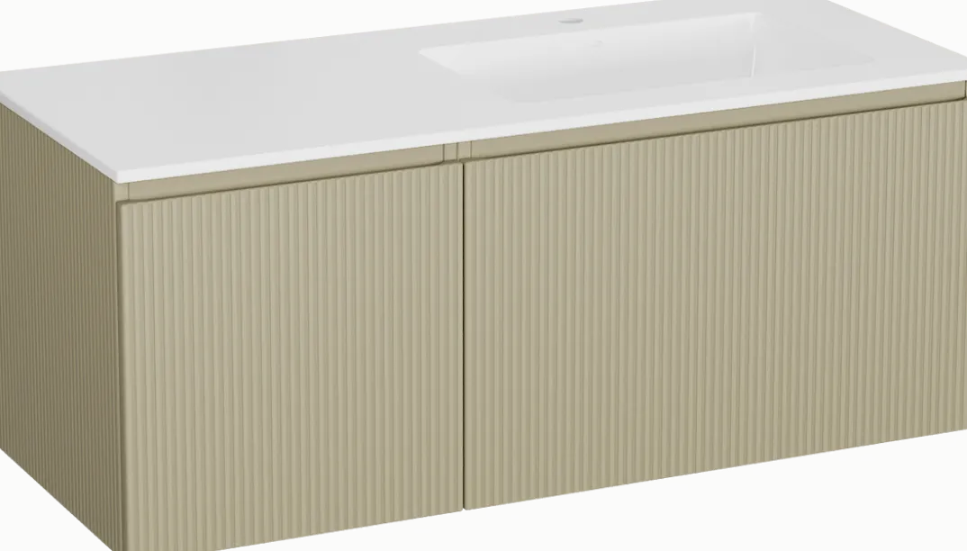 Storke Ribs badkamermeubel met Bilia wastafel