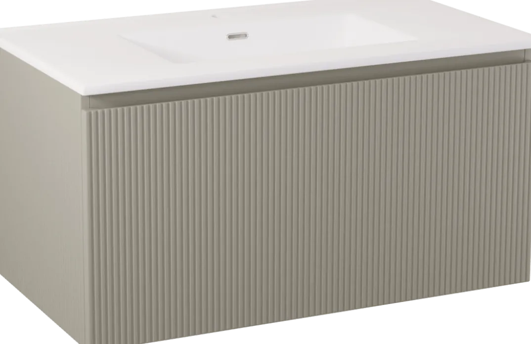 Storke Ribs badkamermeubel met Kera wastafel