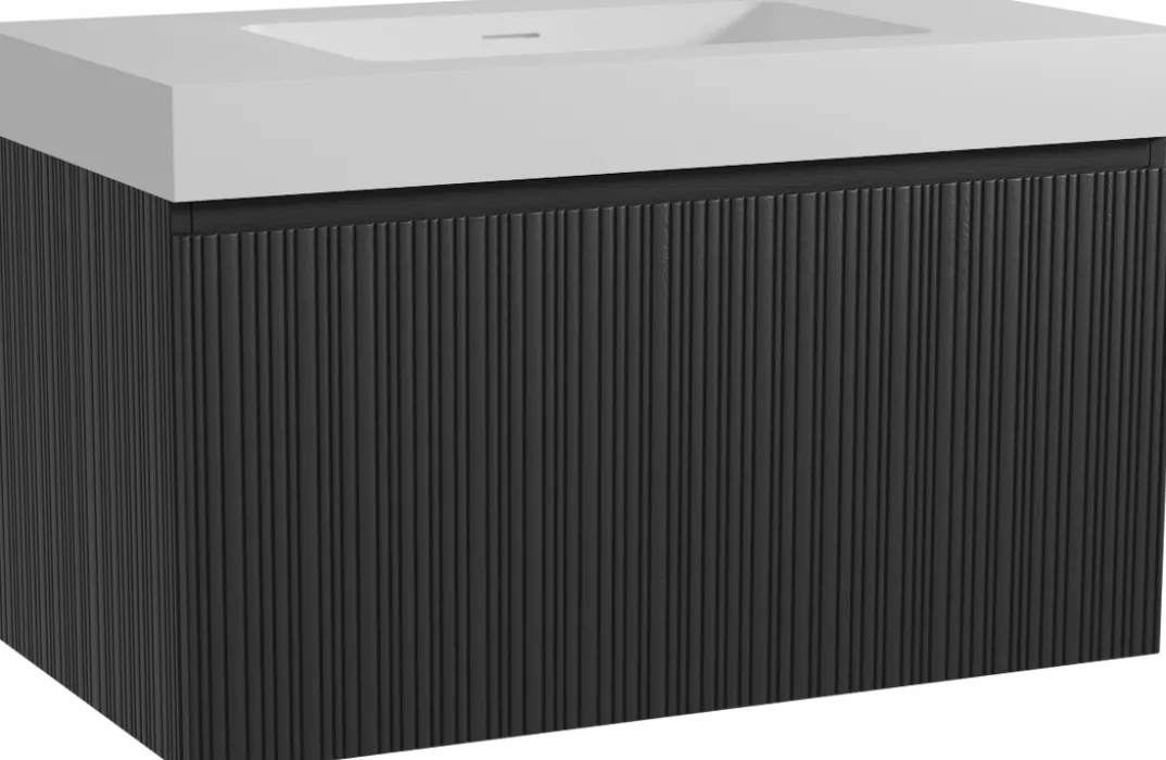 Storke Ribs badkamermeubel met Mata High wastafel