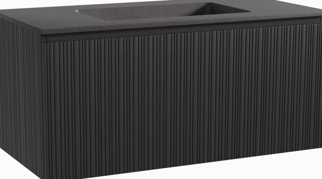 Storke Ribs badkamermeubel met Scuro wastafel