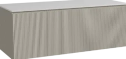 Storke Ribs badkamermeubel met Tavola wastafelblad voor waskom(men)