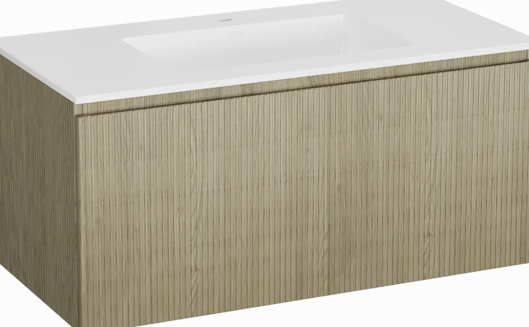 Storke Ribs badkamermeubel met Bilia wastafel