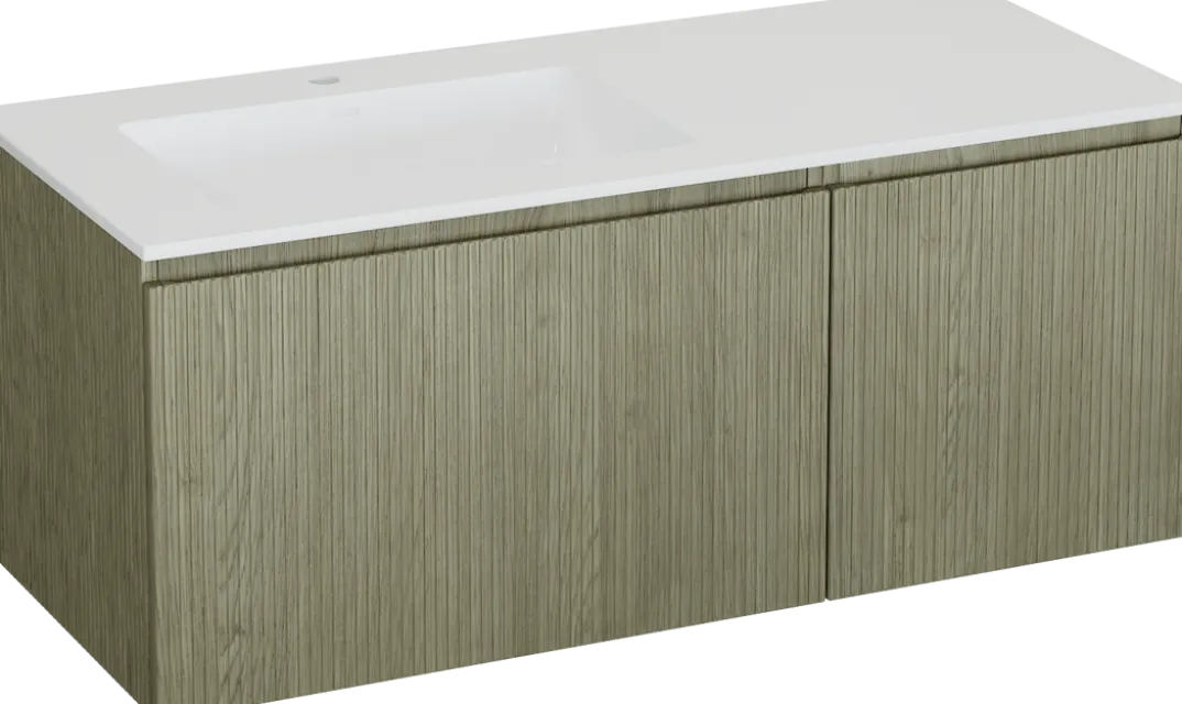 Storke Ribs badkamermeubel met Bilia wastafel