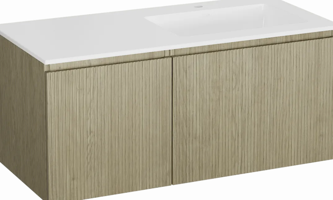 Storke Ribs badkamermeubel met Bilia wastafel