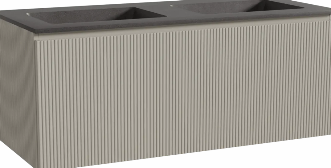 Storke Ribs badkamermeubel met Scuro wastafel
