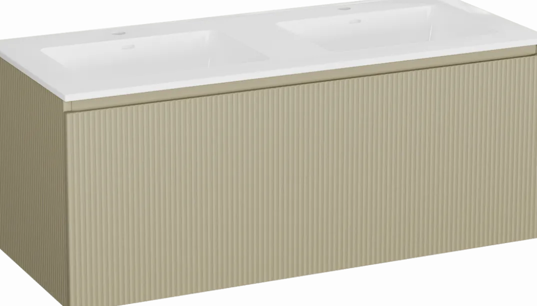 Storke Ribs badkamermeubel met Bilia wastafel