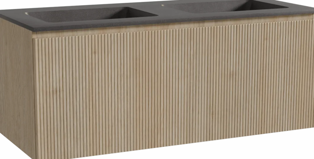 Storke Ribs badkamermeubel met Scuro wastafel