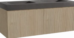 Storke Ribs badkamermeubel met Scuro High wastafel