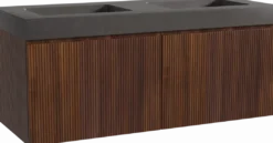 Storke Ribs badkamermeubel met Scuro High wastafel