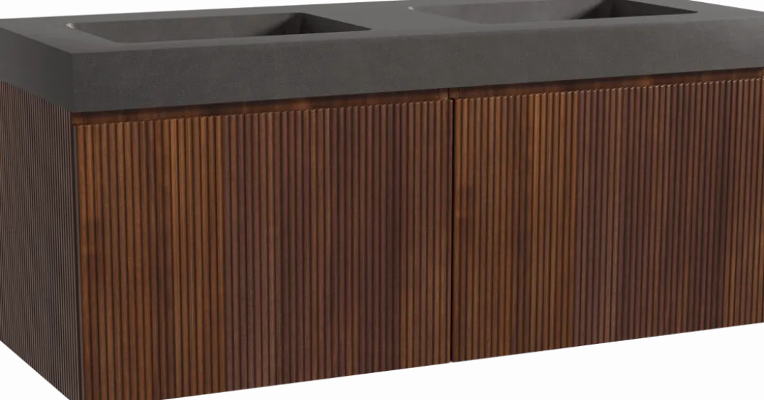 Storke Ribs badkamermeubel met Scuro High wastafel