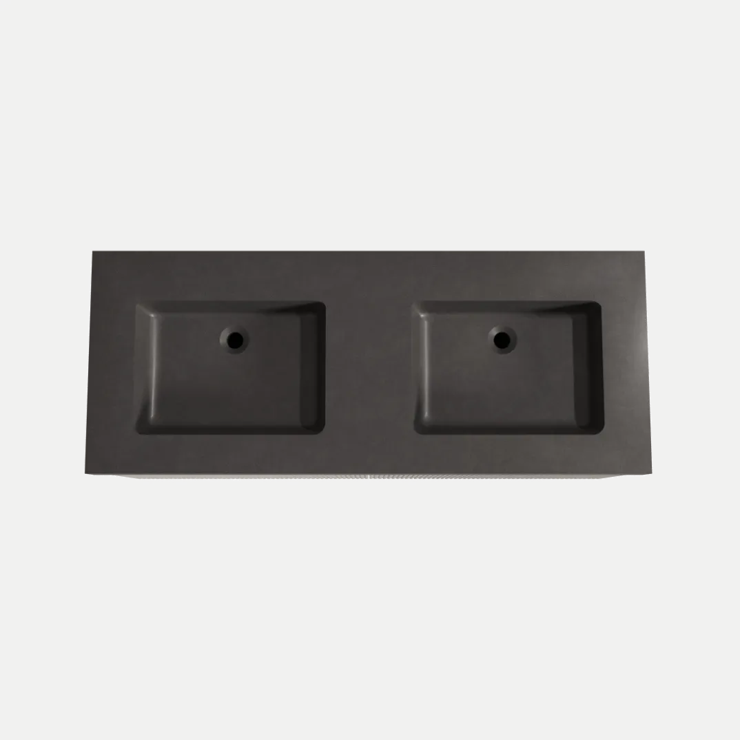 Storke Ribs badkamermeubel met Scuro High wastafel