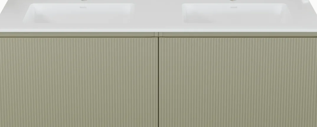 Storke Ribs badkamermeubel met Bilia wastafel