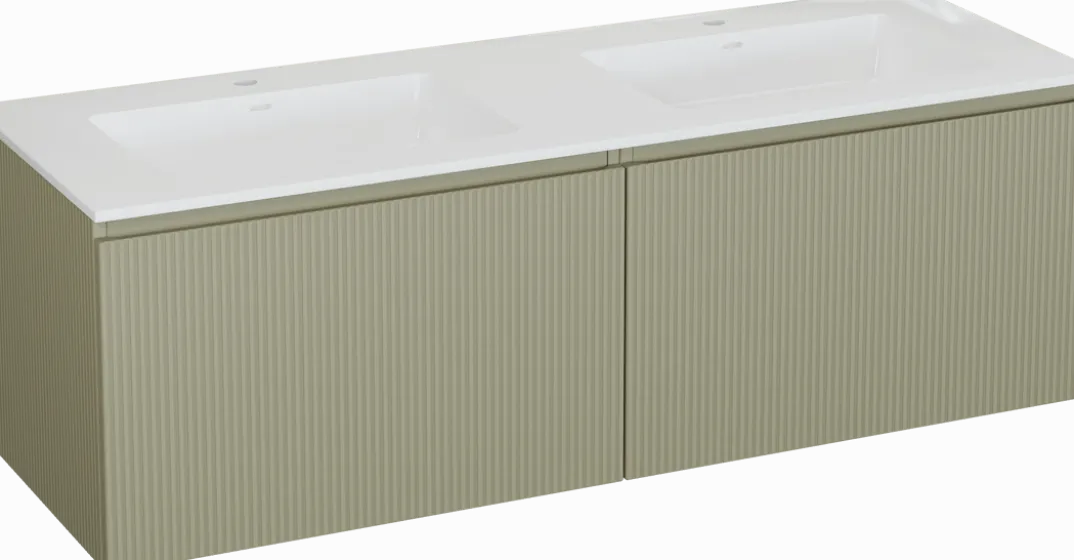 Storke Ribs badkamermeubel met Bilia wastafel