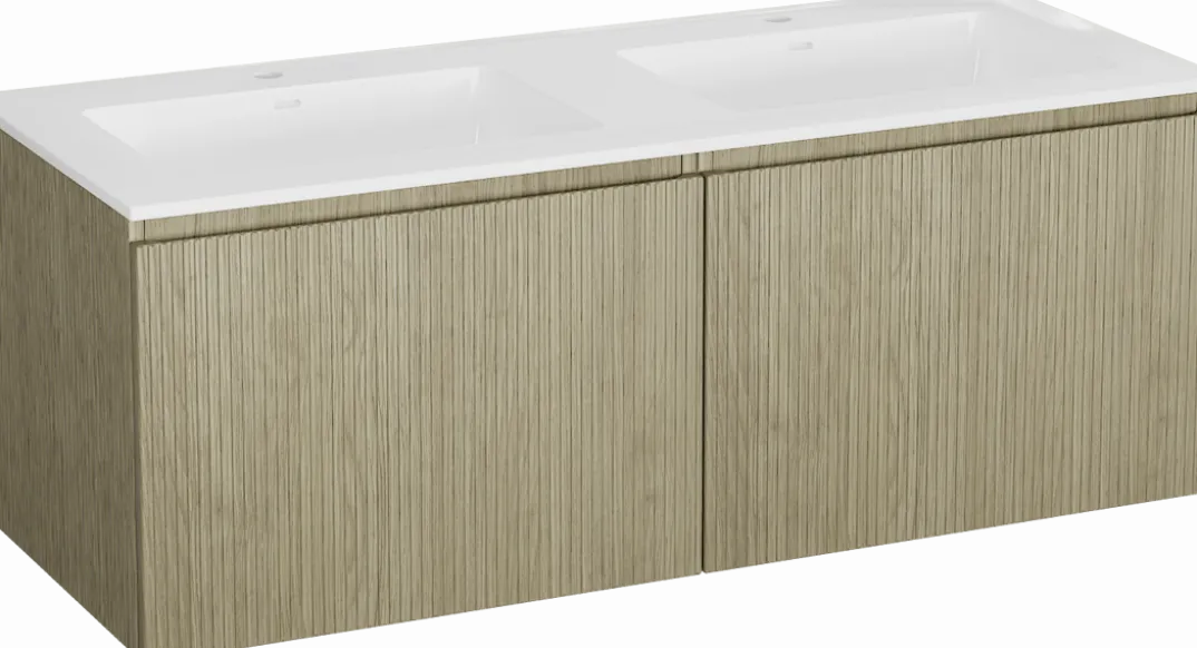 Storke Ribs badkamermeubel met Bilia wastafel
