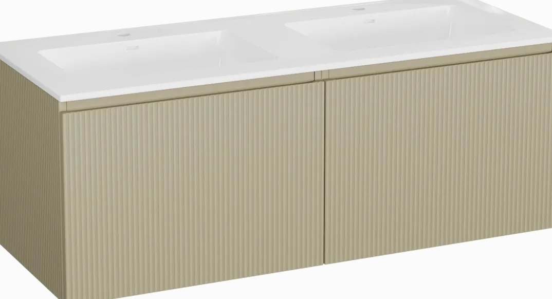 Storke Ribs badkamermeubel met Bilia wastafel