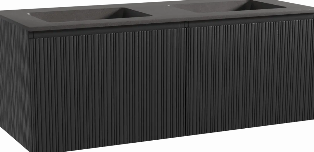 Storke Ribs badkamermeubel met Scuro wastafel