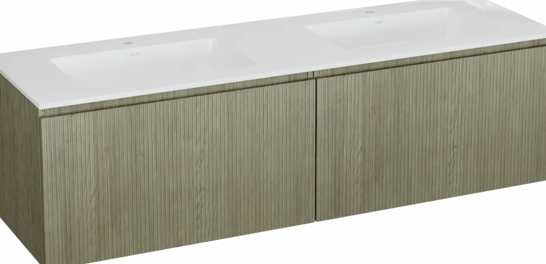 Storke Ribs badkamermeubel met Bilia wastafel