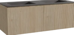 Storke Ribs badkamermeubel met Scuro wastafel