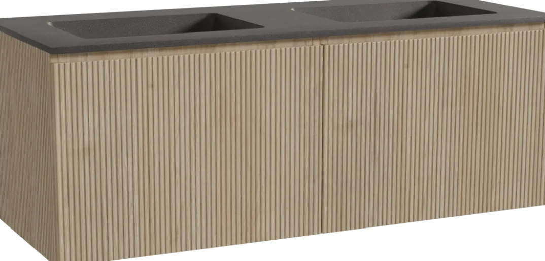 Storke Ribs badkamermeubel met Scuro wastafel