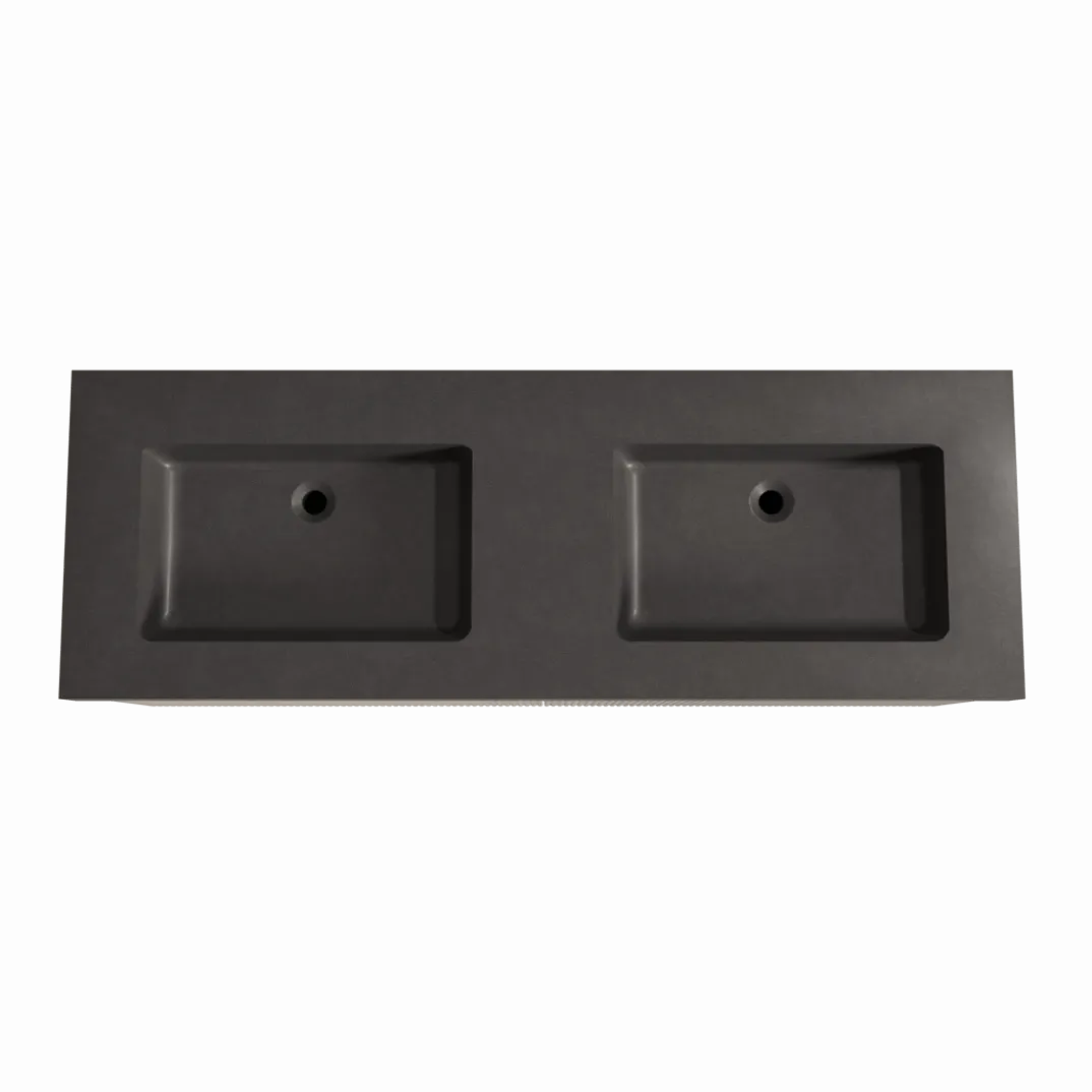 Storke Ribs badkamermeubel met Scuro High wastafel