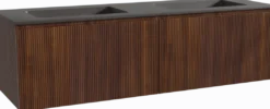Storke Ribs badkamermeubel met Scuro wastafel