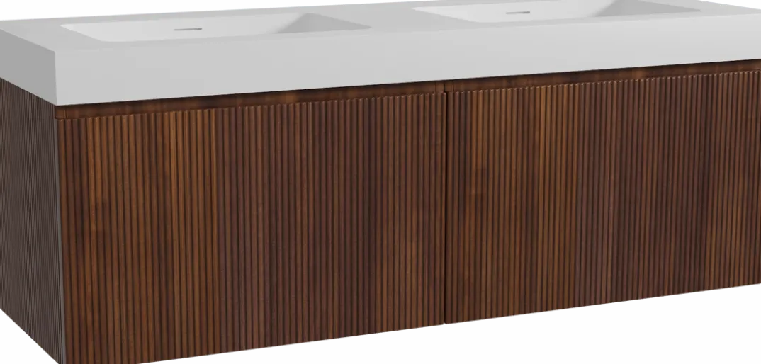 Storke Ribs badkamermeubel met Mata High wastafel