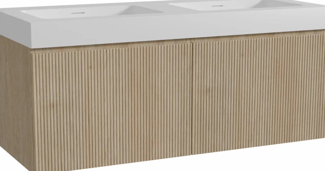 Storke Ribs badkamermeubel met Mata High wastafel