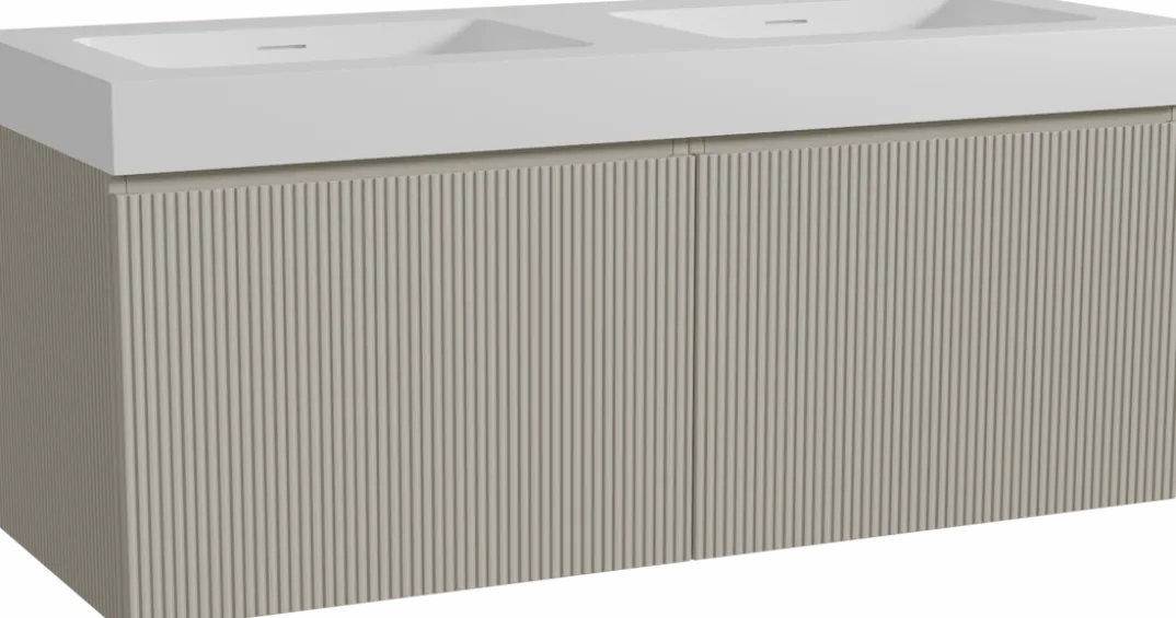 Storke Ribs badkamermeubel met Mata High wastafel