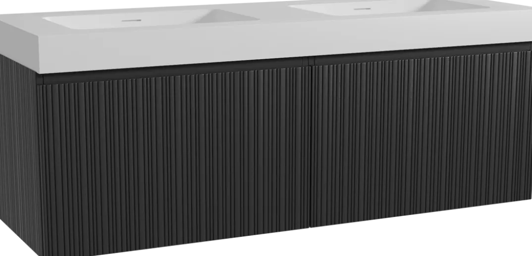 Storke Ribs badkamermeubel met Mata High wastafel
