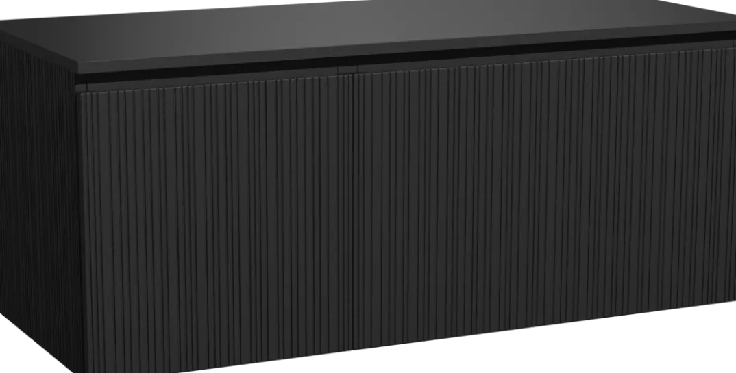 Storke Ribs badkamermeubel met Panton wastafelblad voor waskom(men)