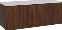 Storke Ribs badkamermeubel met Tavola wastafelblad voor waskom(men)